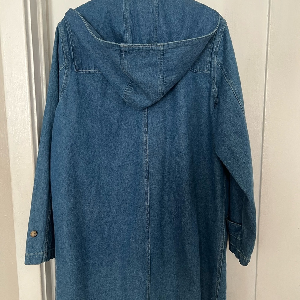 Vintage Denim&Co denim toggle coat. SIZE LARGE. Amazing condition. - Picture 2 of 6